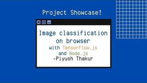 Project Showcase: Image Classification on Browser- Piyush Thakur