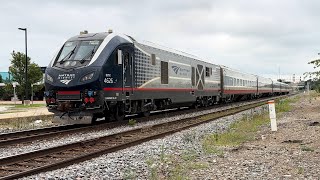 Amtrak 353 Wolverine Service Arriving & Departing in Battle Creek, MI & Rare Safetran Type 1 E-Bell