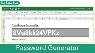 Generate Random Passwords In Excel - Using Upper And Lower Case Letters, Numbers and Symbols screenshot 3