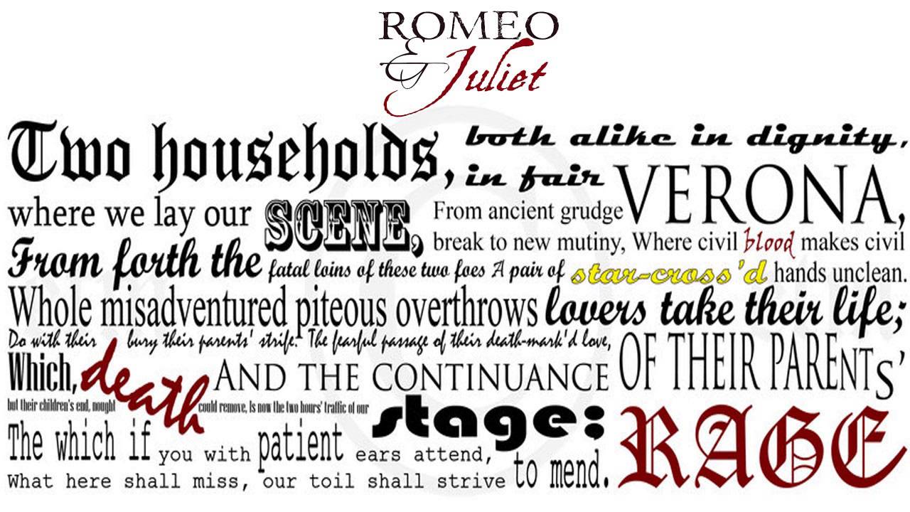 Romeo and juliet prologue memorization