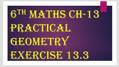 ##6th maths //chapter -13 //practical geometry //exercise -13.3@maths guru 6th to 10th @