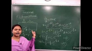 Transient response of RL series circuit with DC excitation