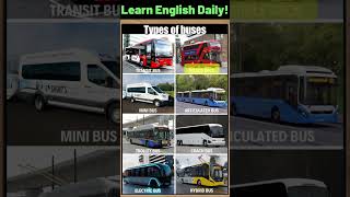 Types of buses! #englishinspiration #englishwords