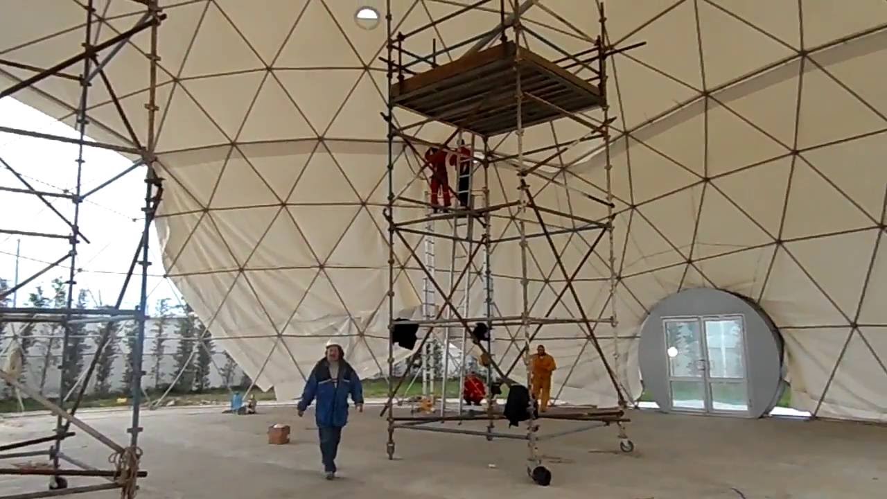 Dome tent installing in Baku VikingDome YouTube