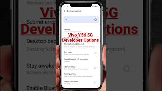 Vivo Y56 5G Mein Developer Options Kaise Enable Karen | Vivo Y56 5G Developer Options | #shorts