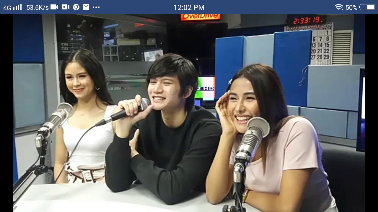 Kisses delavin,sanya and gil cuerva (DZBB Super Radyo)