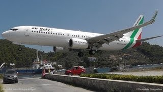 LOWEST 737 LANDING EVER! @ Skiathos, the second St Maarten | Air Italy 737-8BK crazy pilot!