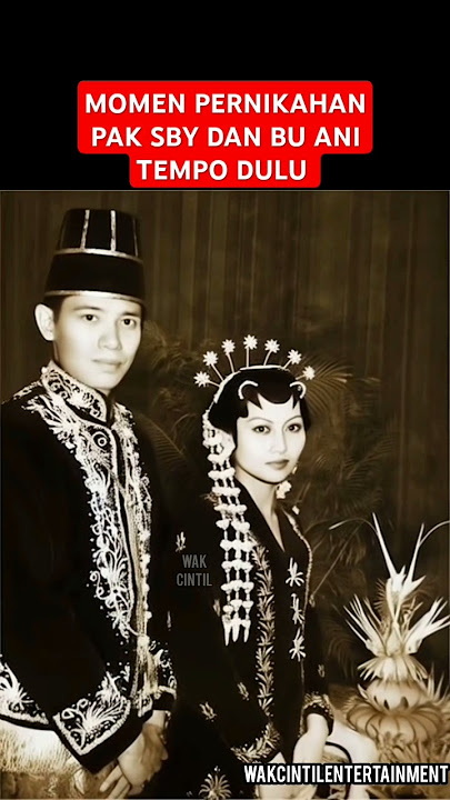 MOMEN PERNIKAHAN SBY KETIKA MASIH MUDA #shortsvideo #sby #viral #video