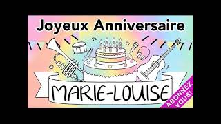 NOUVEAU Joyeux anniversaire Marie-Louise Guitare Jazz Manouche Marie Louise