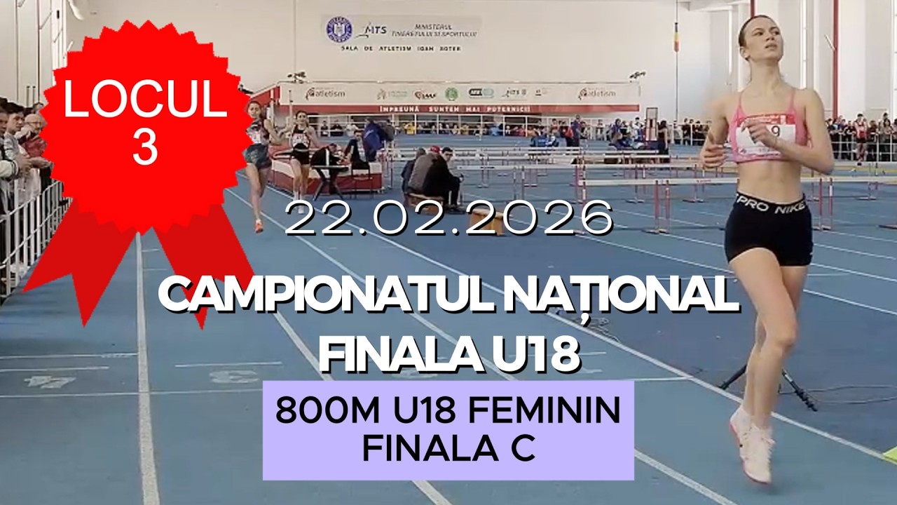 800m U18 Feminin, Finala C | Finala U18, Campionatul National de Atletism 2026