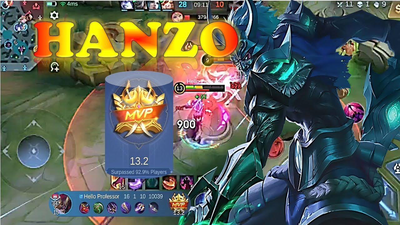 HANZO: MVP Game Play in Mobile Legends Bang Bang #mlbb #mobilelegends # ...