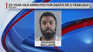 Man arrested following death of 2-year-old homicide victim in Peoria