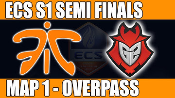 Fnatic vs G2 eSports | Semi Finals Map 1 (Overpass) ECS S1 2016 CS:GO (26.06.2016)
