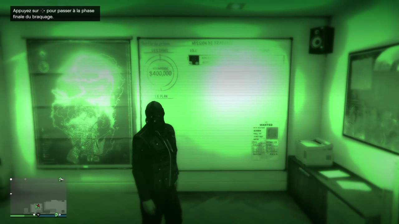 Gta 5 ps4 :lunettes vision nocturne - YouTube