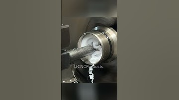 CNC working process: increasing inner dimension from bushing by CNC #lathemachine #cnc #process