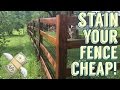Recycled Motor Oil Fence Stain / DIY / How to Make your own wood stain
