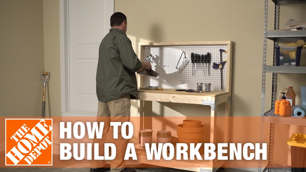How To Build a Workbench The Home Depot - YouTube