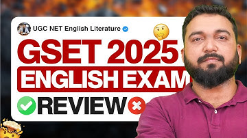 Gujarat SET 2025 English Paper Review | Detailed Analysis & Tips by Prof. Vineet Pandey Sir