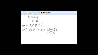 A⋂∅=∅ Proof Speedrun (ZFC Set Theory) #maths #proof #settheory #mathematics #math