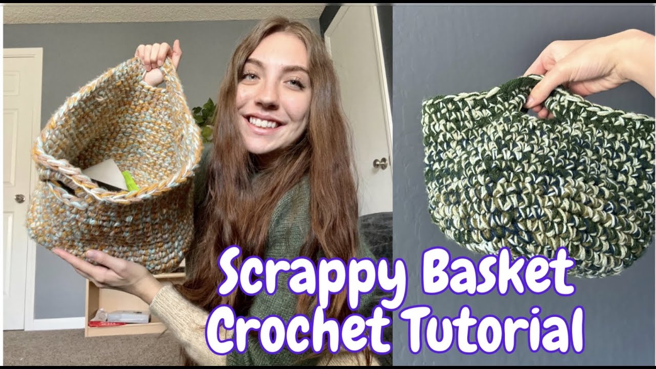 Chunky Crochet Basket Tutorial for Beginners [Jessie Stash Basket - TL Yarn  Crafts] 