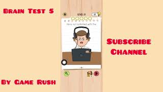Brain Test 5 : Level 37 fix his audio issue | Brain test 5 Walkthrough solution #braintest5