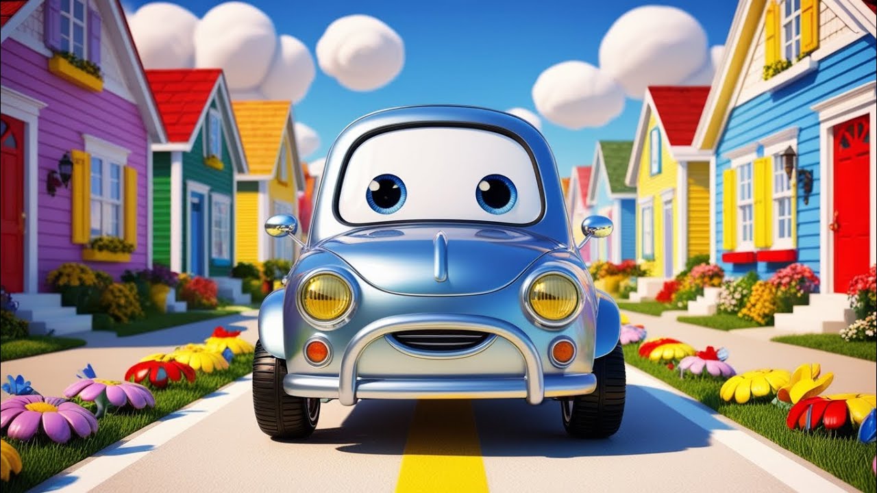 "🚗🎶 Little Car's Fun Adventure: Learn Vehicle Names with Songs & Nursery Rhymes for Kids! 🥳"