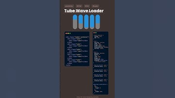 Tube Wave Loader with HTML and CSS | CSS Animation