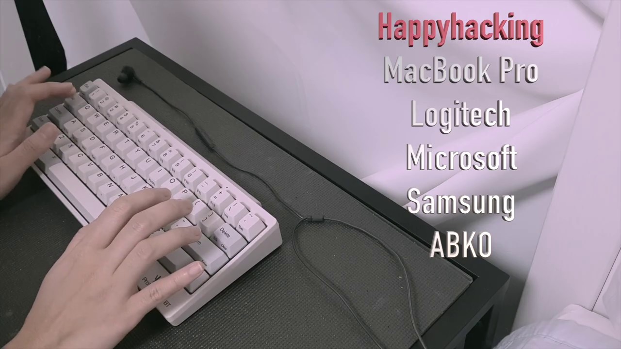 ASMR Typing Sound 키보드 6종류 키보드ASMR 기분좋아지는소리 키보드추천 YouTube