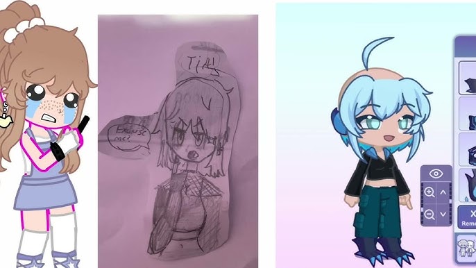 Mimi gacha - Evolução das minhas ocs: UwU✌️❤️❤️