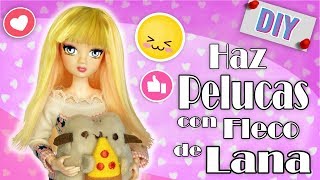 Haz PELUCAS con fleco para tus muñecas de LANA 🧶😍🥰👍