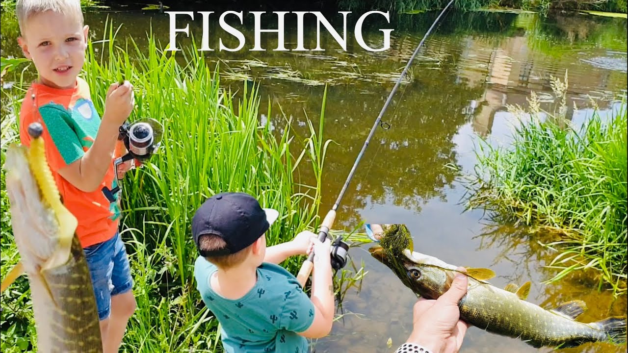 Huge catch!!! Kids got a Pike, FISHING PIKE 