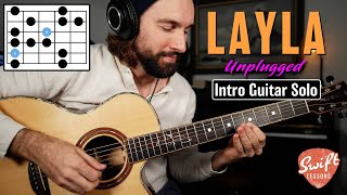 Eric Clapton "Layla" Unplugged - Intro Solo Guitar Lesson