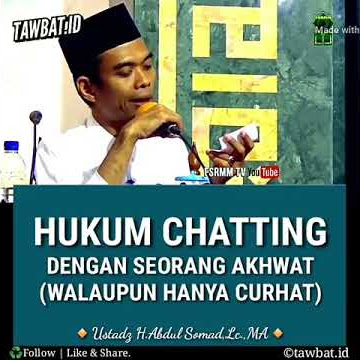 HUKUM CHATTING DENGAN BUKAN MUHRIM #Ust Abdul Somad