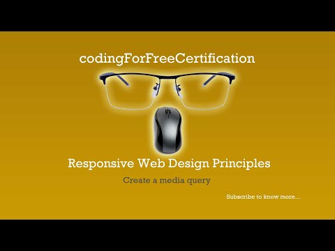 Responsive Web Design Principles | Create a Media Query | freeCodeCamp | 1 of 4