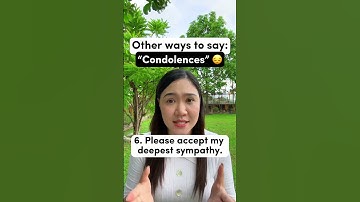 Other ways to say: “Condolences!” 😔 #shorts #youtubeshorts