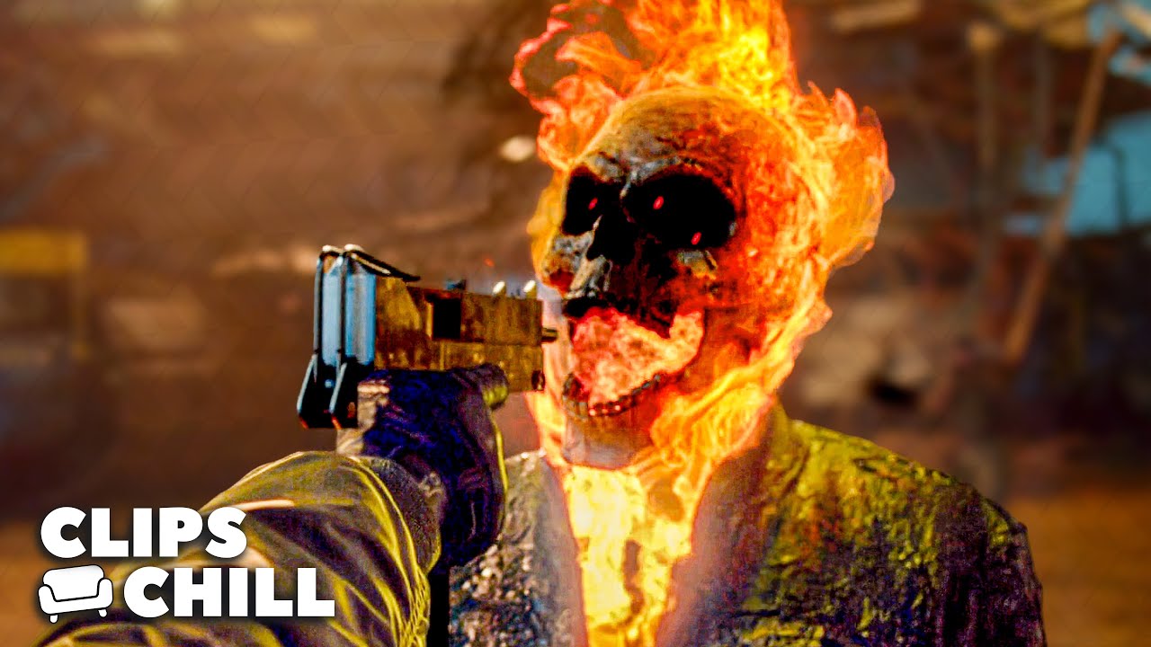 Ghost Rider's Fiery Excavator RAMPAGE | Ghost Rider: Spirit of Vengeance (Nicolas Cage)