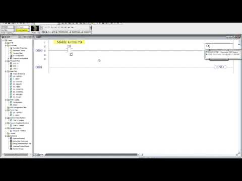 Download, monitoring  the program I/O and track it in the data table files in RSLogix 500