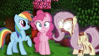 Princess My Little Pony Find Zombie Fluttershy in Minecraft