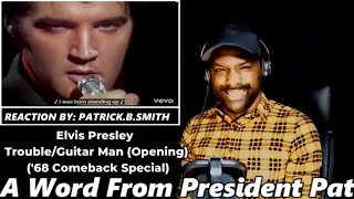Elvis Presley - Trouble/Guitar Man (Opening) ('68 Comeback Special) -REACTION VIDEO