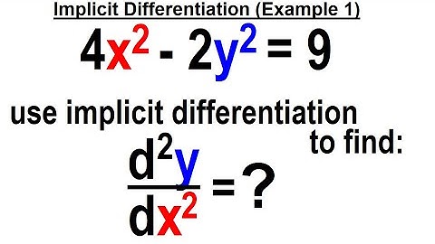 Calculus 1 CH 5.2 Second and Higher Order Derivatives (7 of 11) Implicit Differentiation (Ex. 1)