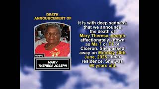 Mary Theresa Joseph short