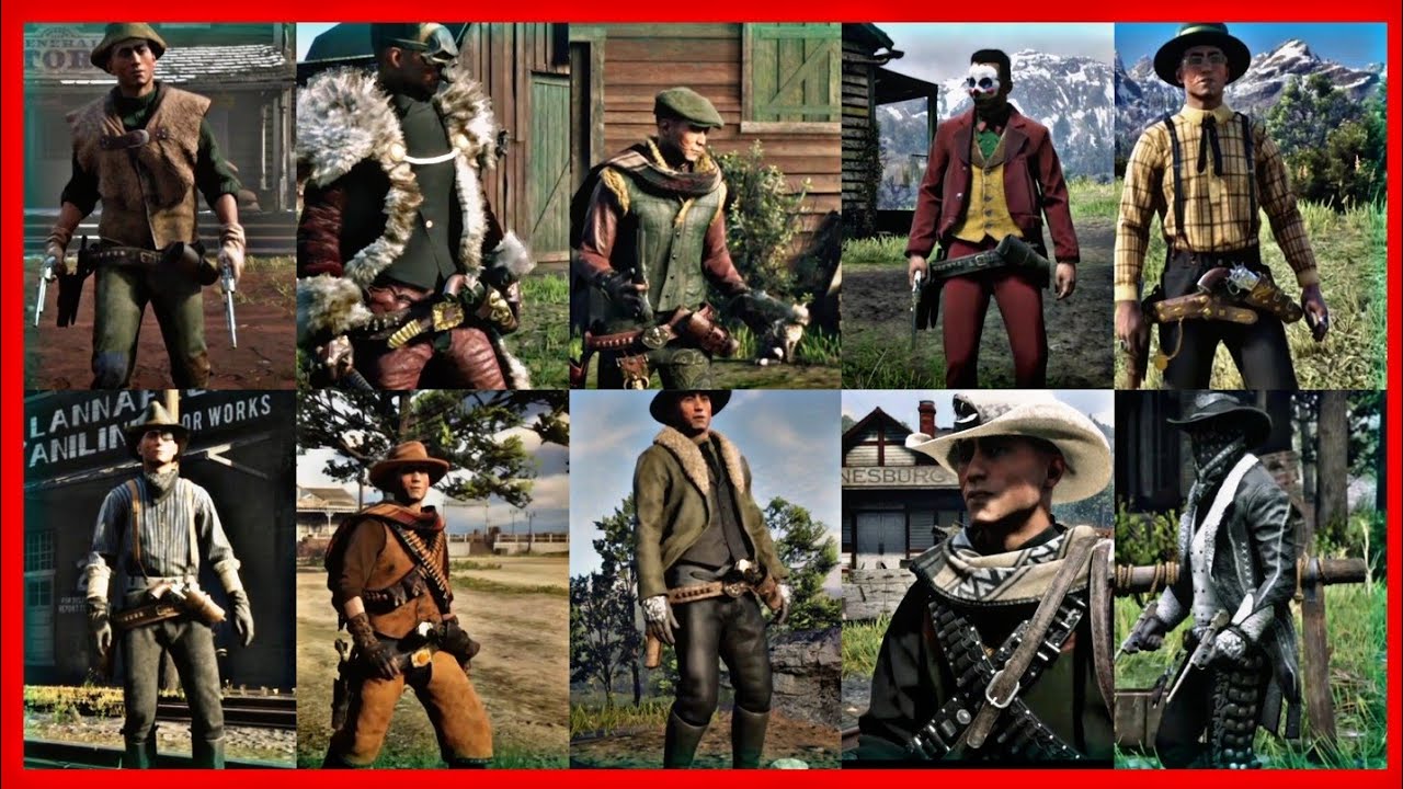 Red Dead Online Outfits of the Month 2 YouTube