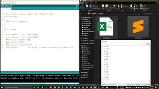 How to Save Arduino Serial Data in TXT, CSV  and Excel File