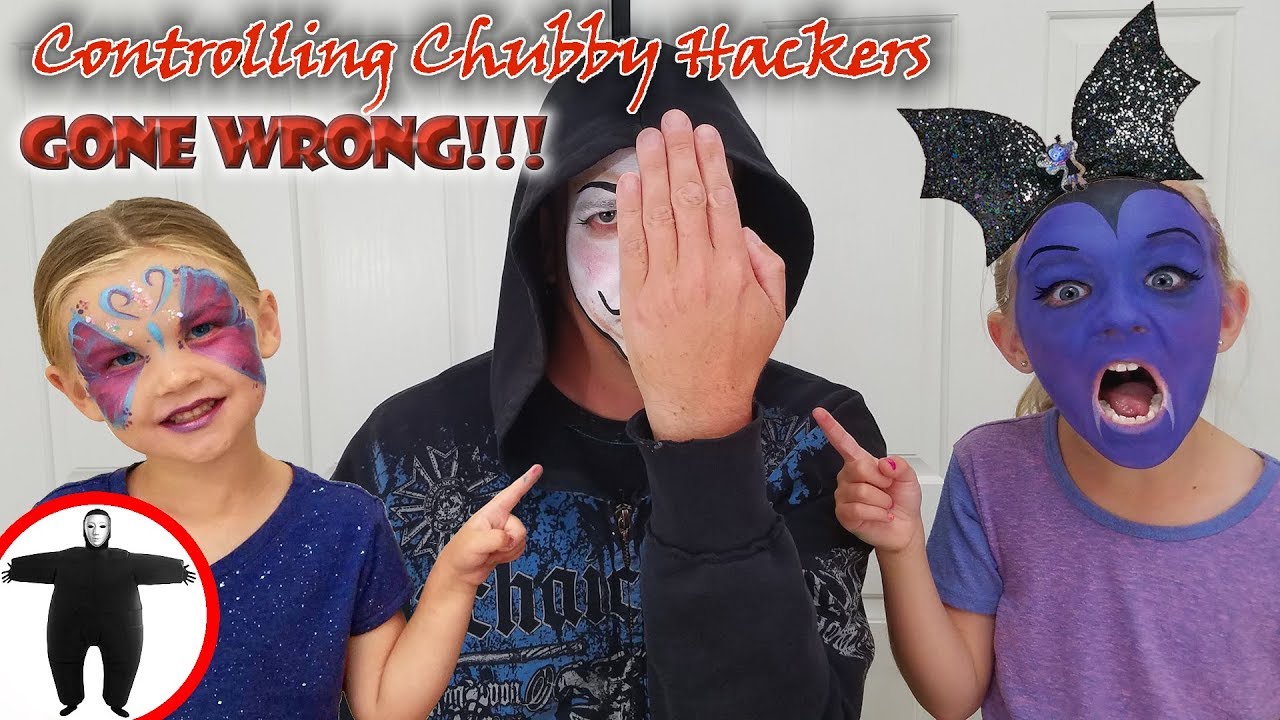 3 Color Face Paint Challenge! Controlling Chubby Hackers as Game Master