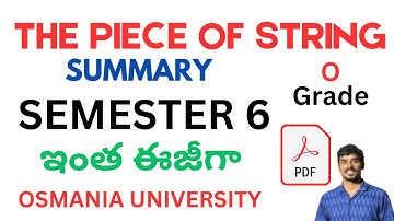 The piece of string by guy de maupassant summary 6th semester english osmania university