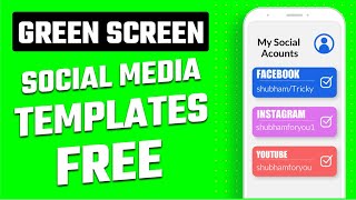 Filmora X | Social Media Template Green Screen | Social Media Text Animation | New Templates 2021