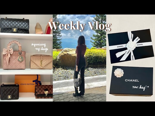 vlog 🤍 new chanel bag, bag collection, zara & jewelry shopping