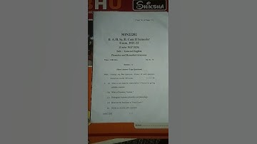 Previous year paper📄📄 2021-2022/B.com Semester 2/Subject- General English