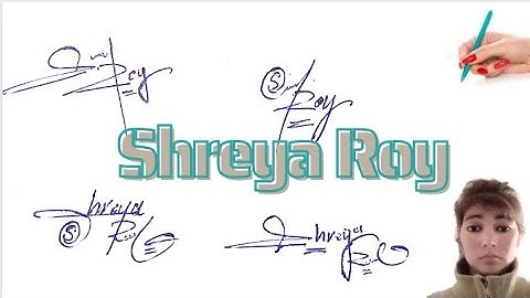 Shreya Roy signature#name signature with arooj