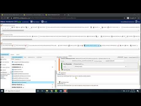 Display Rules in Ribbon Workbench - video from AhaApps